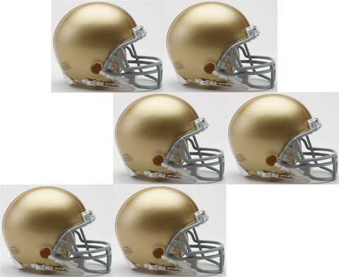 Notre Dame Fighting Irish NCAA Mini Football Helmet count 6