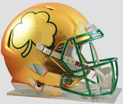 Notre Dame Fighting Irish Speed Football Helmet <B>2013 HydroSkin</B>