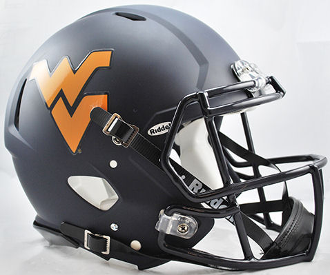 West Virginia Mountaineers Speed Football Helmet <B>Matte Navy</B>