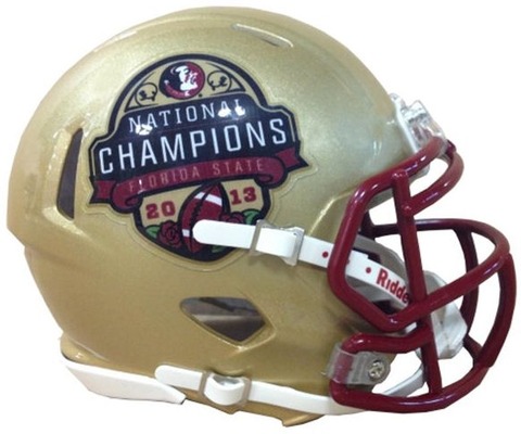 Florida State Seminoles 2013 BCS National Champions NCAA Mini Speed Football Helmet