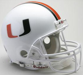 Miami Hurricanes Football Helmet