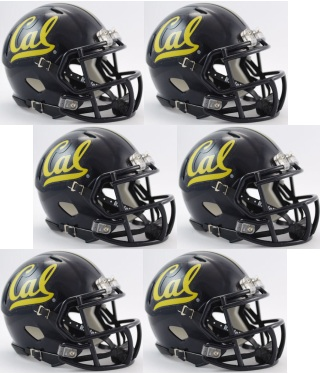 California (CAL) Golden Bears NCAA Mini Speed Football Helmet 6 count