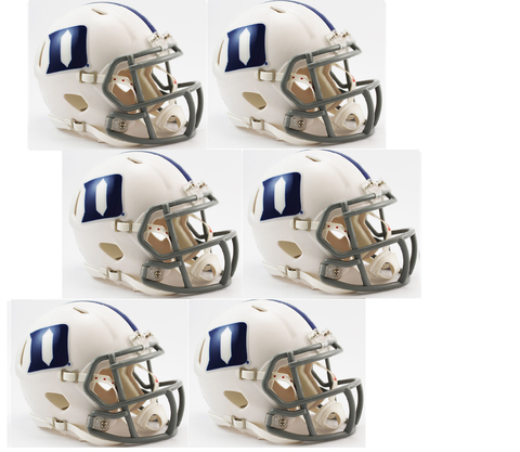 Duke Blue Devils NCAA Mini Speed Football Helmet 6 count