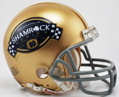 Notre Dame Fighting Irish NCAA Mini Football Helmet <B>2014 Indianapolis Shamrock</B>