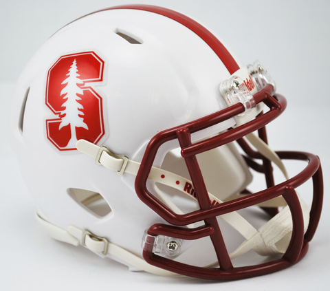 Stanford Cardinal NCAA Mini Speed Football Helmet <B>Chrome Decal NEW 2015</B>