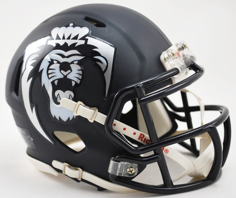 Old Dominion Monarchs NCAA Mini Speed Football Helmet <B>Matte Navy with Lion</B>