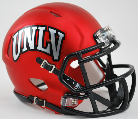 UNLV Runnin Rebels NCAA Mini Speed Football Helmet <B>Satin Red</B>