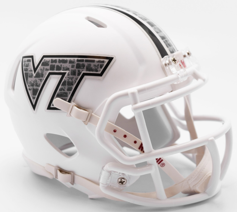 Virginia Tech Hokies NCAA Mini Speed Football Helmet <B>NEW 2017 Hokie Stone Decal</B>