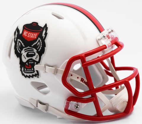 North Carolina State Wolfpack NCAA Mini Speed Football Helmet <B>NEW 2017 Tuffy</B>