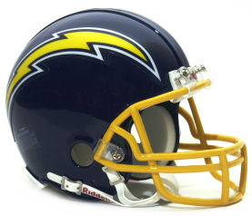 San Diego Chargers 1974 to 1987 Riddell Mini Replica Throwback Helmet