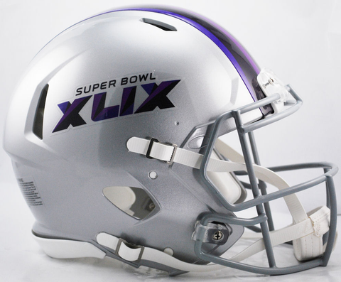 Super Bowl 49 XLIX Speed Football Helmet