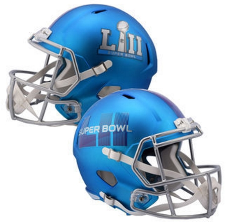 Super Bowl 52 Speed Helmet <B>Electric Blue</B>