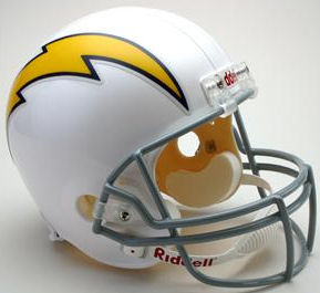 San Diego Chargers 1961 to 1973 Full Size Replica Throwback Helmet