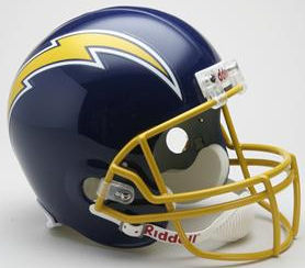 San Diego Chargers 1974 to 1987 Football Helmet