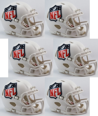 NFL Shield Logo Mini Speed Football Helmets 6 count