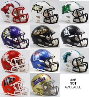 Conference USA Mini Speed Football Helmet Conference Riddell NCAA Helmets