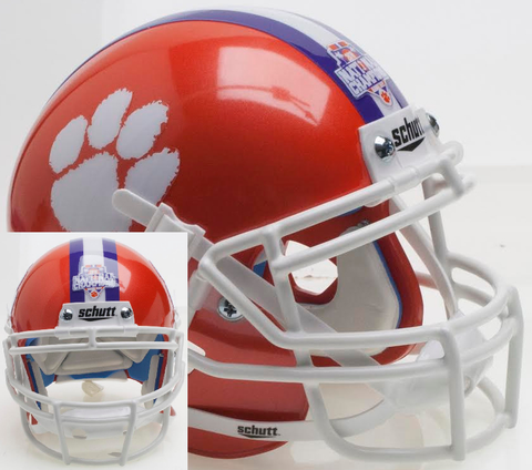 Clemson Tigers Full XP Replica Football Helmet Schutt <B>2016 National Champions</B>