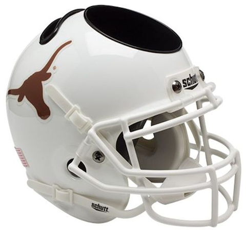 Texas Longhorns Miniature Football Helmet Desk Caddy