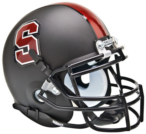 Stanford Cardinal Mini XP Authentic Helmet Schutt <B>Matte Black</B>