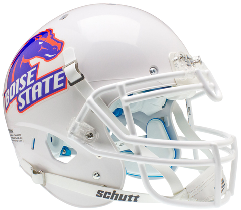 Boise State Broncos Authentic College XP Football Helmet Schutt <B>White normal logo BLOWOUT SALE</B>