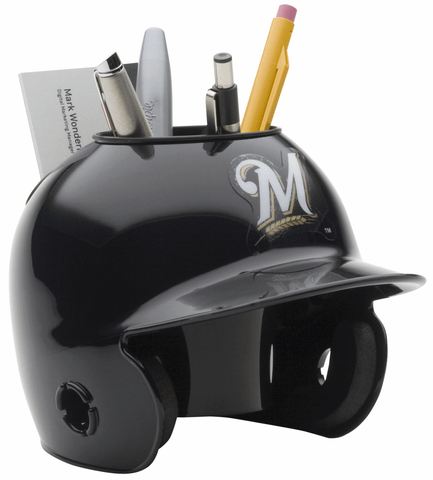 Milwaukee Brewers Miniature Batters Helmet Desk Caddy