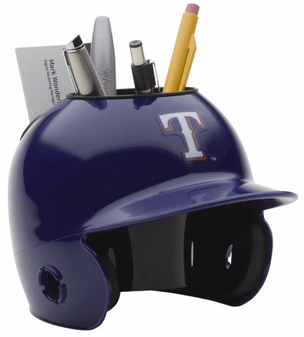 Texas Rangers Miniature Batters Helmet Desk Caddy