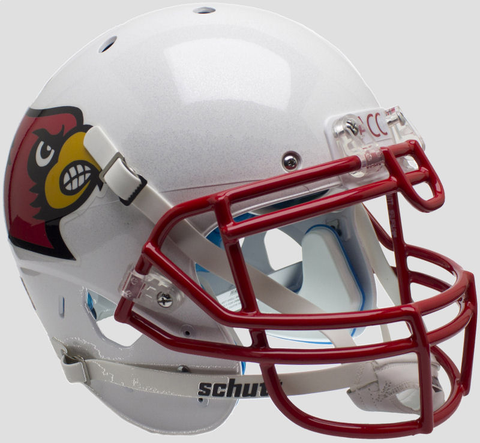 Louisville Cardinals Authentic College XP Football Helmet Schutt <B>Red Mask</B>