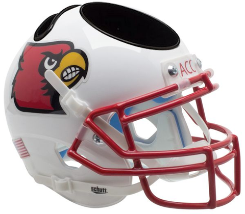 Louisville Cardinals Miniature Football Helmet Desk Caddy <B>Red Mask</B>