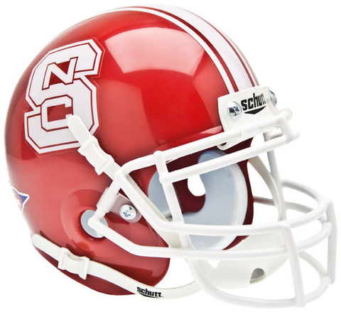 North Carolina State Wolfpack Mini XP Authentic Helmet Schutt <B>Red</B>