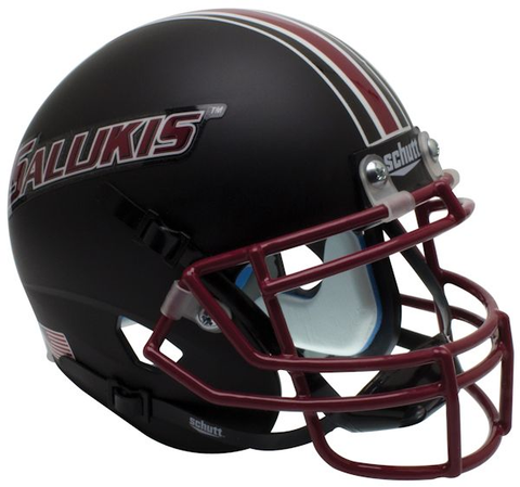 Southern Illinois Salukis Mini XP Authentic Helmet Schutt <B>Matte Black</B>