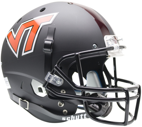 Virginia Tech Hokies Full XP Replica Football Helmet Schutt <B>Matte Black</B>