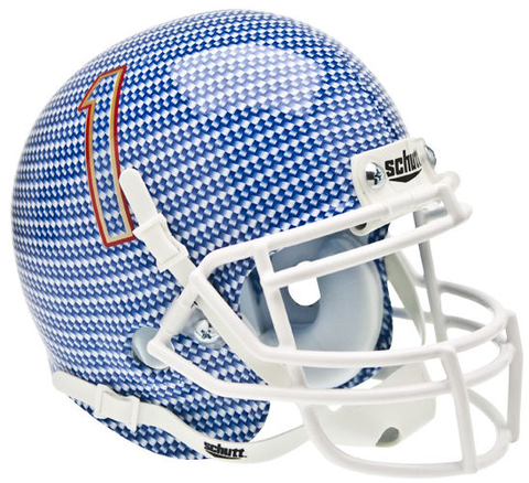 Tulsa Golden Hurricane Mini XP Authentic Helmet Schutt <B>Carbon Fiber</B>