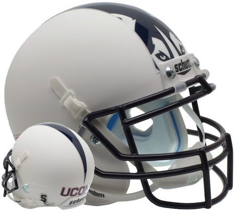 Connecticut Huskies Mini XP Authentic Helmet Schutt <B>Matte White<B>