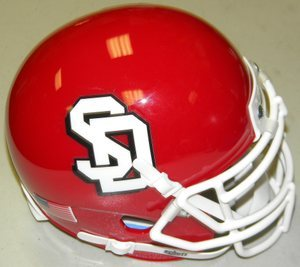 South Dakota Coyotes Mini XP Authentic Helmet Schutt