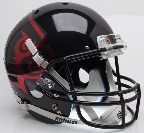 Louisville Cardinals Full XP Replica Football Helmet Schutt <B>Black</B>