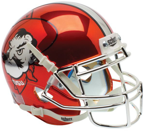 Oklahoma State Cowboys Authentic College XP Football Helmet Schutt <B>Orange Chrome</B>