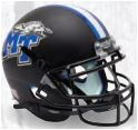 Middle Tennessee State Blue Raiders Full XP Replica Football Helmet Schutt <B>Matte Black</B>