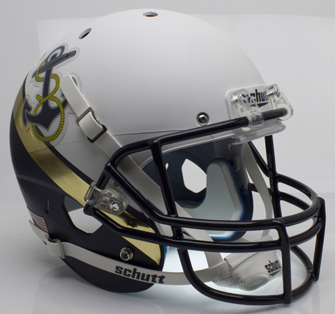 Navy Midshipmen Full XP Replica Football Helmet Schutt <B>2012 Special</B>