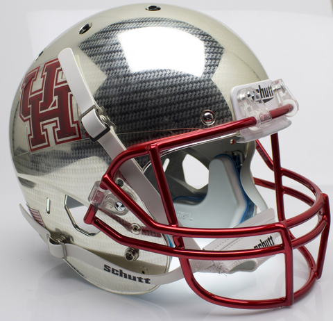 Houston Cougars Full XP Replica Football Helmet Schutt Crosshatch