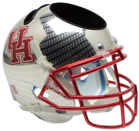 Houston Cougars Miniature Football Helmet Desk Caddy <B>Crosshatch</B>