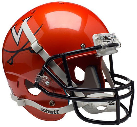 Virginia Cavaliers Full XP Replica Football Helmet Schutt <B>Orange</B>