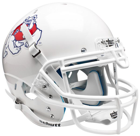 Fresno State Bulldogs Authentic College XP Football Helmet Schutt <B>White</B>