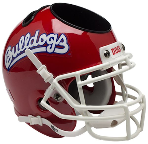 Fresno State Bulldogs Mini Football Helmet Desk Caddy <B>Scarlet</B>