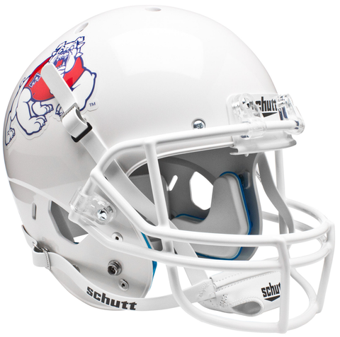 Fresno State Bulldogs Mini XP Authentic Helmet Schutt <B>White</B>