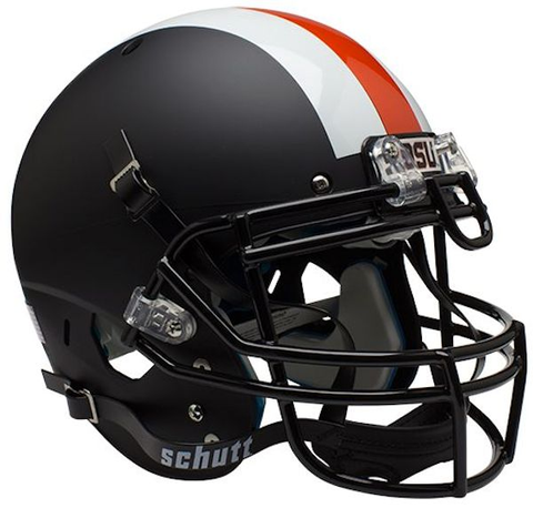 Oregon State Beavers Authentic College XP Football Helmet Schutt <B>Black w/stripes</B>