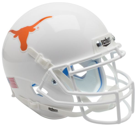 Texas Longhorns Authentic College XP Football Helmet Schutt <B>Chrome Decal</B>