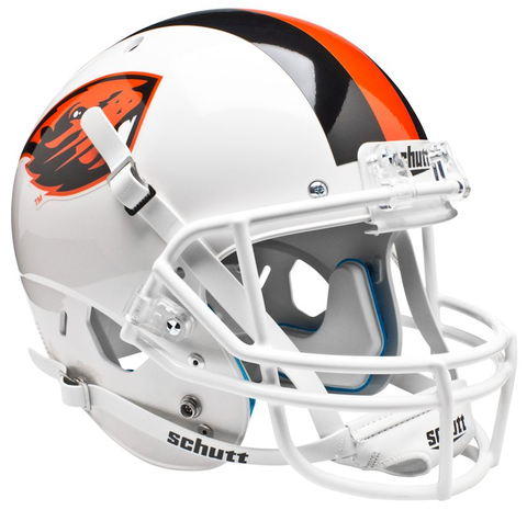 Oregon State Beavers Full XP Replica Football Helmet Schutt <B>White</B>