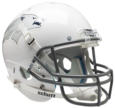 Nevada Wolfpack Full XP Replica Football Helmet Schutt <B>White</B>