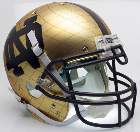 Notre Dame Fighting Irish Authentic College XP Football Helmet Schutt <B>HydroSkin Indianapolis</B>