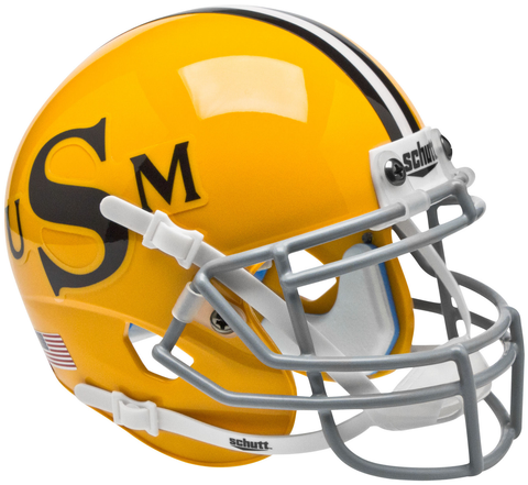 Southern Mississippi Golden Eagles Mini XP Authentic Helmet Schutt <B>Gold</B>